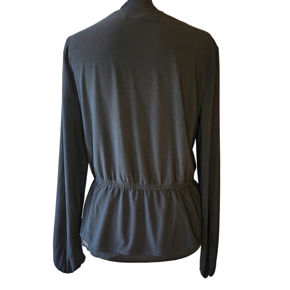 WHBM Peplum Blouse Shirt Womens Small White House Black Market Office Business - Picture 3 of 8